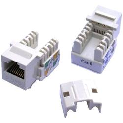 OPTIX UTP keystone OPTIX Cat6, duální zářez, bílý, š. 19 mm