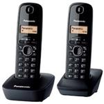 Panasonic KX-TG1612FXH, bezdrát. telefon, 2 sluchátka
