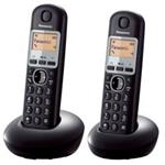 Panasonic KX-TGB212FXB, bezdrát. telefon, 2 sluchátka, černý