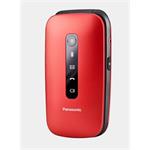 Panasonic KX-TU550EXR mobilní telefon pro seniory - barevný displej 2,8", fotoaparát, handsfree, microSD, véčko, červen