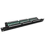 Patch panel Solarix SX24L-5E-UTP-BK-N 24 port Cat. 5e UTP 1U