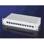 Patchpanel 10'' kat. 5e STP, 12 portů, šedý