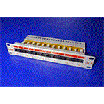 Patchpanel 10'' kat. 6 UTP, 12 portů, šedý