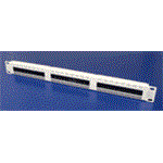 Patchpanel 19'' kat. 5e UTP, 24 portů, šedý