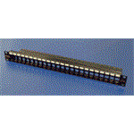 Patchpanel pro keystone 19" kat. 5e UTP, 24 portů, neosazený, černý