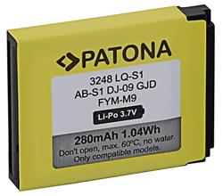 PATONA baterie pro chytré hodinky DZ09, QW09, W8, A1, V8, X6, 280mAh, LQ-S1