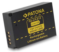 PATONA baterie pro foto Canon LPE12 800mAh