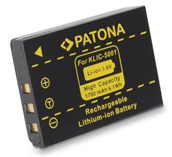 PATONA baterie pro foto Kodak KLIC 5001 1700mAh