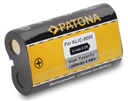 PATONA baterie pro foto Kodak KLIC-8000 1300mAh