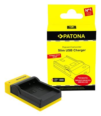 PATONA nabíječka Foto Panasonic DMW-BCF10E slim, USB-C