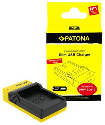 PATONA nabíječka Foto Panasonic DMW-BLG10 slim, USB-C