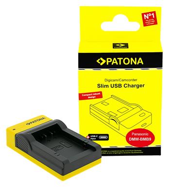 PATONA nabíječka Foto Panasonic DMW-BMB9 slim, USB-C