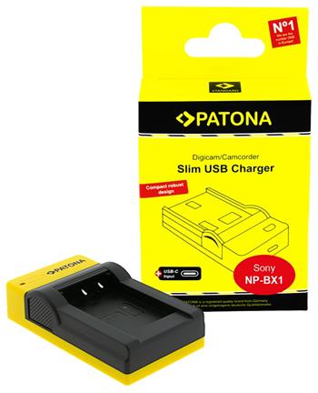 PATONA nabíječka Foto Sony NP-BX1 slim, USB-C