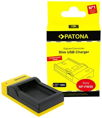 PATONA nabíječka Foto Sony NP-FW50 slim, USB-C