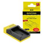 PATONA nabíječka pro digitální kameru Canon BP-808/820/827/828 slim, USB-C