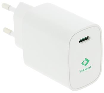 PATONA nabíječka/ USB-C/ vstup /100-240V/ výstup 5V/3.0A, 9V/2.22A, 12V/1.67A/ 20W Power delivery/ bílá