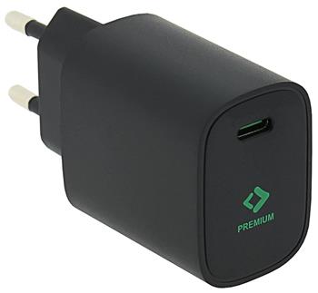 PATONA nabíječka/ USB-C/ vstup /100-240V/ výstup 5V/3.0A, 9V/2.22A, 12V/1.67A/ 20W Power delivery/ černá