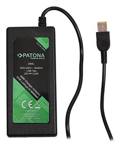 PATONA napájecí adaptér k ntb/ 20V/3,25A 65W/ Slim tip IBM/LENOVO PREMIUM/ délka kabelu 2,5 m