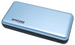 PATONA powerbanka, 20 000mAh Li-Pol 3A, USB-C/Lightning, PD 65W, modrá