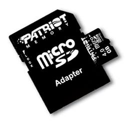 PATRIOT 16GB Micro SDHC Card / Class 10 + adaptér