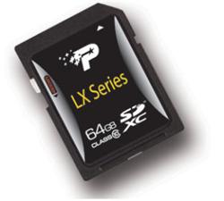 PATRIOT 64GB Secure Digital XC Card UHS-I / Class 10 /