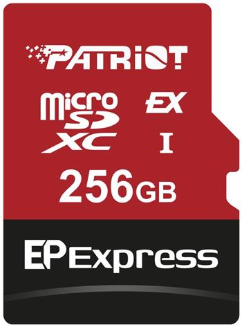 PATRIOT EP Express MicroSD Card 256GB / UHS-I / U3 / CL10 / R:800 / W:600MB/s / Vhodné pro Nintendo Switch 2