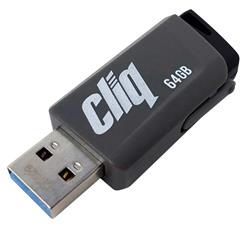 PATRIOT Flash disk Patriot Cliq USB 64GB / USB 3.1 / šedá