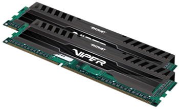 Patriot Viper 3/DDR3/16GB/1600MHz/CL9/2x8GB/Black