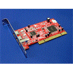 PCI karta IEEE 1394(FireWire), 3 porty (2x 9pin + 1x 6pin)