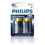 Philips baterie D ExtremeLife+, alkalická - 2ks