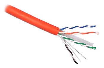 PLANET Elite kabel UTP, drát, Cat 6A, 4p, LS0H, oranžový, balení 305m, B2ca-s1,d1,a1