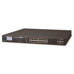 Planet FGSW-1822VHP PoE switch, 16x100,2x1000-TP/SFP, LCD, VLAN, IEEE 802.3at<300W