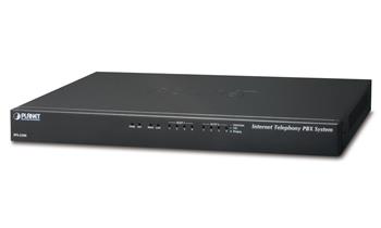 Planet IPX-2200, IP PBX, SIP Proxy, 2x slot pro moduly, IVR, 200/60 uživatelů, DID, BLF, FAX, Skype-SIP, VPN, CZ