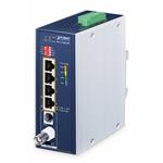 Planet IVC-234GPT, VDSL2 průmyslový ethernet konvertor, 4x 1Gb 802.at PoE+, profil 17a/30a/35b,G.993.5 G.Vectoring,G.IN