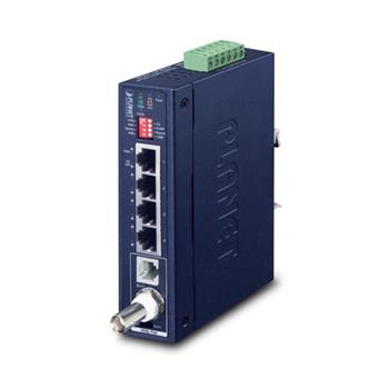 Planet IVC-234GT, VDSL2 průmyslový ethernet konvertor, 4x 1000Base-T, profil 17a/30a, G.993.5 G.Vectoring, G.INP