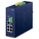 Planet IVR-300 Enterprise router/FW VPN/VLAN/QoS/HA/AP kontroler, 2x WAN (SD-WAN), 3x LAN, IP30, -40/75st, 9-54VDC