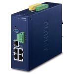Planet IVR-300 Enterprise router/FW VPN/VLAN/QoS/HA/AP kontroler, 2xWAN(SD-WAN), 3xLAN, IP30, -40/75st, 9-54VDC