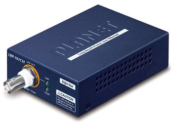 Planet LRP-101CH, COAX PoE extender, master, 10/100Base-TX, PoE 802.3at-30W, EFT+ESD, dosah 1km, -20 až 70°C