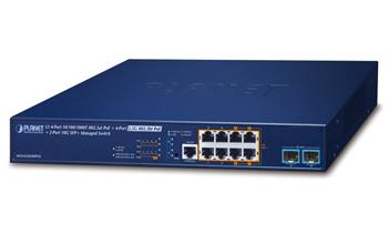 Planet MGS-6320-8HP2X L3 switch, 4x1Gb, 4x2.5Gb, 2x10G SFP+, 4x PoE 802.3at 240W