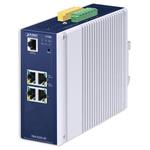 Planet TSN-5225-4T průmyslový L2+ Managed TSN switch, 4x1Gb, 1x RJ45-to-RS232, dual 9-48VDC, -40~75°C, IP30