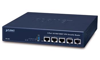 Planet VR-100 Router/firewall VPN/VLAN/QoS, 2x WAN (SD-WAN), 3x LAN