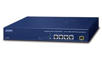 Planet VR-300F Enterprise router/firewall VPN/VLAN/QoS/HA/AP kontroler, 2x WAN (SD-WAN), 3x LAN, 1x SFP