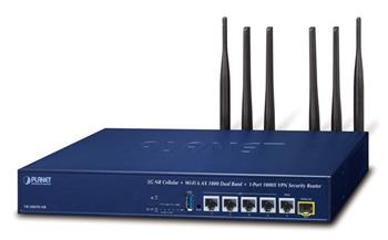 Planet VR-300FW-NR 5G Enterprise router/firewall VPN/VLAN/QoS/HA/AP kontroler, 1xWAN(SD-WAN), 4xLAN, 1xSFP, WiFi802.11a
