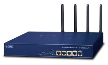 Planet VR-300PW5 Enterprise router/firewall VPN/VLAN/QoS/HA/AP kontroler, 2xWAN(SD-WAN), 3xLAN, 4xPOE 120W, WiFi802.11a