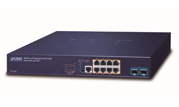 Planet WS-1032P, WLAN kontrolér pro 32x AP, 8xGE, 2x 10G SFP+, PoE 802.3at 30/120W, VLAN, ACL, IGMP, MLD