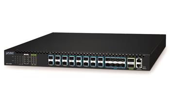 Planet XGPL-16000, 16x XGS-PON OLT, 8x10Gb SFP+, 2x100Gb QSFP28, dual power, SNMP, QOS
