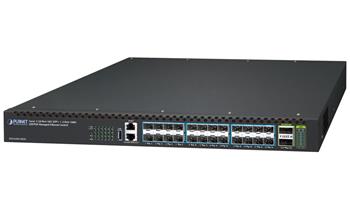 Planet XGS-6350-24X2C L3 switch, 24x10G SFP+, 2x100Gb QSFP28, QoS, 2x power-in