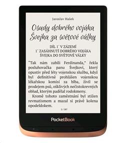 PocketBook 632 Touch HD 3, Spicy Copper, 16GB, šedý ebook reader, 6´´ E-ink1488 x 1072 LCD, Wifi, 16GB+SD
