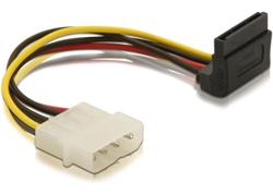 Power Adapter Molex 4-pin samice na 1x SATA 15-pin kolmý nahoru