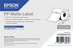 PP Matte Label - Continuous Roll: 102mm x 29m